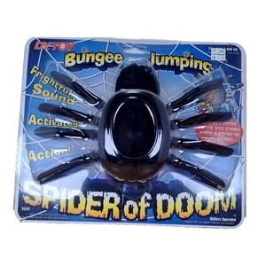 vintage 1995 Dah Yang Toy "Bungee Jumping Spider of Doom" Halloween decoration.